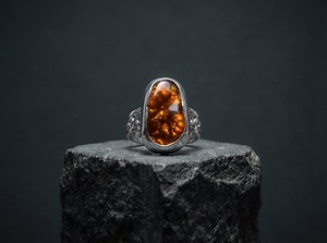 Fire Agate Sterling Silver Filigree Ring – Handmade Mexican Artisan Jewelry, One of a Kind - Etsy