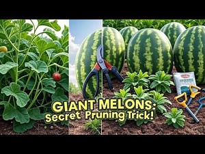 How to Fertilize and Prune Watermelon Fruits, the easiest way.