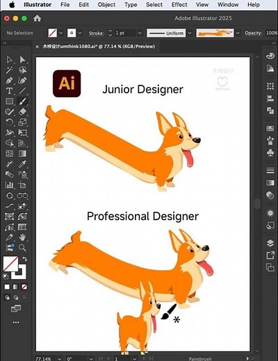 How to Create Stretch in Adobe Illustrator. #illustrator #illustratortutorial #graphicdesign