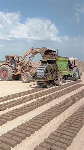 This Giant Machine Makes Thousands of Bricks Every Hour 🧱 #shorts