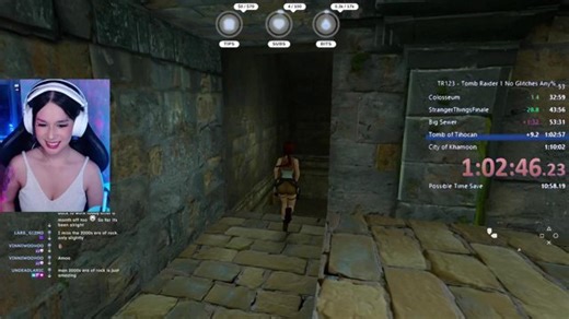 🔴 Tomb Raider 1 - Speedrun practices (tank control, glitchless) || 🎁 !throne !split