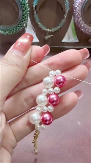 Stylish Handmade Beaded Jewelry 💎 Bracelet #diyjewelry #beads #bracelet #handmade #trending #viral