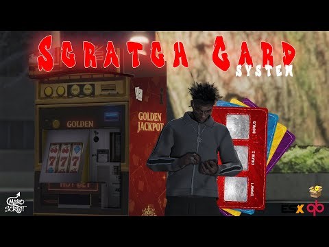 [FIVEM] Advanced Scratch Card System (Qbcore and Esx) framework