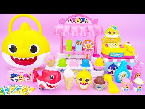 63 Minutes Satisfying with Unboxing Baby Shark Ice Cream Store Cash Register ASMR | Review Toys