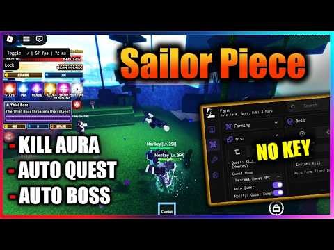 ⚓ Sailor Piece Script - KILL AURA, AUTO QUEST, BOSS (KEYLESS)