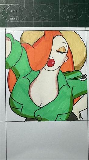 DRAWING JESSICA RABBIT PT 1 #art #anime #drawing #meme #jessica