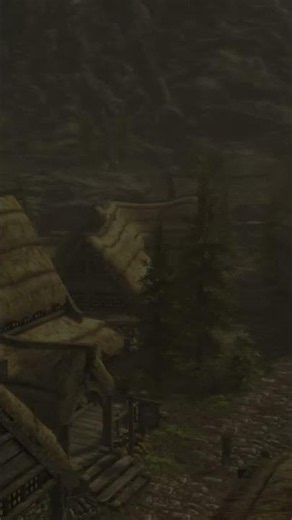 Falkreach Rain at Old Forest Dawn | Skyrim Ambience #shorts