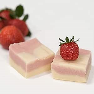 Valley Fudge, Strawberry Cheesecake, Fresh Artisan Fudge, Real Butter, Gourmet Candy, One Pound Package