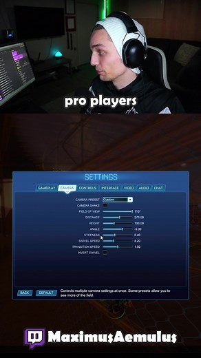Pro Camera Settings for Rocket League: Musty, Zen, and More
