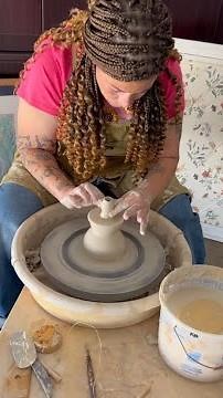 How to Throw a Ceramic Bottle on the Pottery Wheel | Beginner Pottery Tutorial