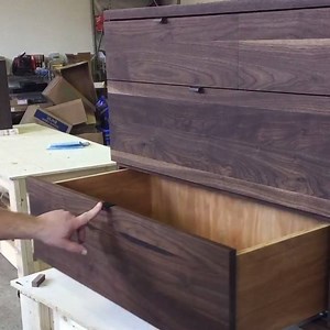 32 reactions | We used soft close drawer hardware and minimalist drawer pulls to keep this dresser looking clean. | Jeff Mack Designs | Facebook