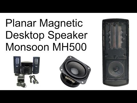 Planar Magnetic (Ribbon) Desktop Speakers, Monsoon MH500, Repair / Testing with OmniMic, UMIK-1.