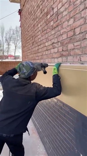 the process of installing foam board on the wall