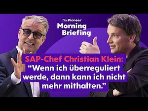 SAP CEO: Why aren't we seeing an AI revolution yet, Christian Klein?