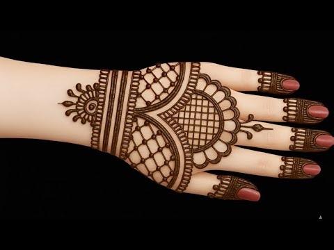 Very simple unique style back hand mehndi design |new easy mehndi design 2026 | mehandi designs