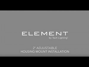 ELEMENT 2-Inch Downlight by Tech Lighting T-Grid/Flanged Housing Mount Installation