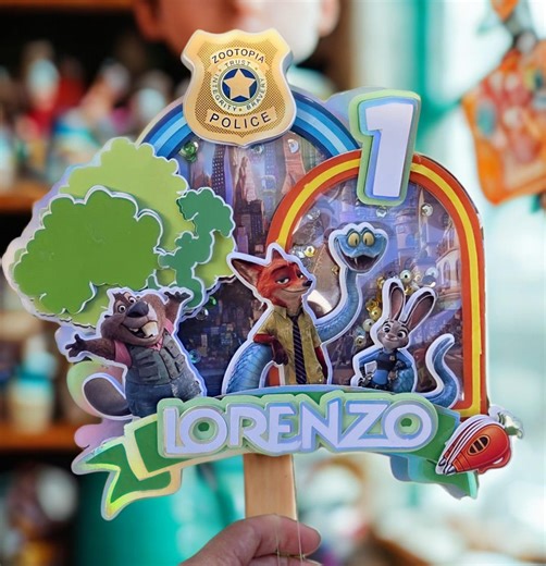 Zootopia Cake Topper, Funny Animals, Zootopia Theme Party Decoration, SVG and .studio File - Etsy