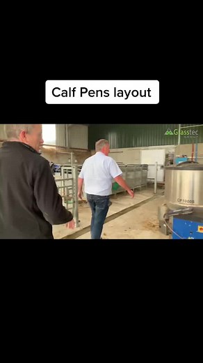 Discussing laying out your calf pen. #farm #farmlife #farming #farmtok #agriculture #dairyfarming #agrispec #agrispec