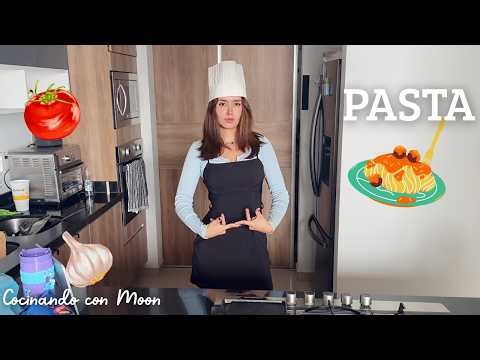 xLightMoonx cocina PASTA 🍝🤌 | cocinando con moon (Resumen)