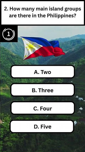 How many main island groups are there in the Philippines? | Geography Quiz Challenge