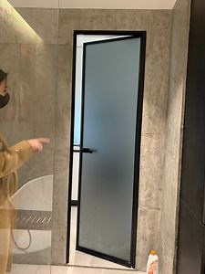 [Hot Item] Panel Door Bathroom Hinged Kitchen Entrance Design Toilet Modern Interior Aluminum House Fireproof Home