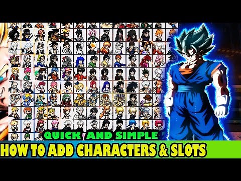 HOW TO ADD CHARACTERS IN ANIME MUGEN + slots (2022 TUTORIAL)