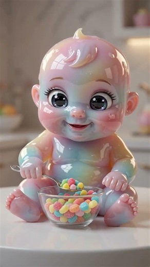 🍬 Cutest Candy Baby Eating Candy | AI ASMR Sweet World