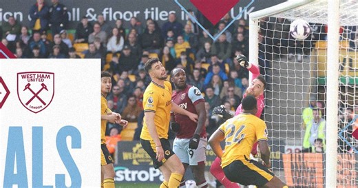 Goals: Wolverhampton Wanderers 1-2 West Ham United - West Ham United FC
