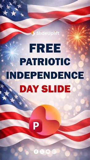 Celebrate Freedom with This FREE Patriotic Presentation Design! #4thofjuly #powerpoint