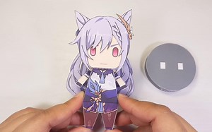 原神 刻晴 纸盒人纸模制作过程