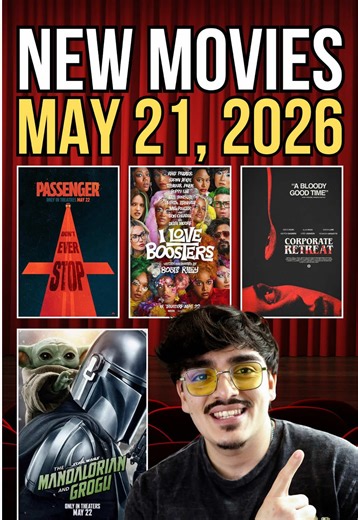 4 new movies are in theaters this week starting on May 21st #newmovies #movietowatch #movierecommendations #movietheater #movieclip