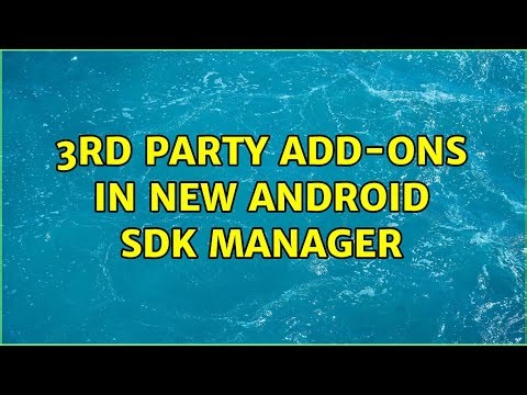 3rd party add-ons in new Android SDK manager