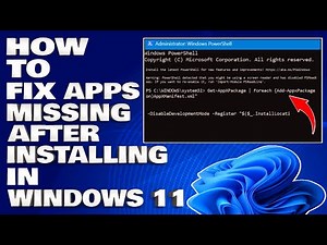 How To Fix Apps Missing After Installing Windows 11 [Solution]