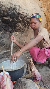 1.8M views · 17K reactions | "From pot to fire, nature’s kitchen at its finest 菱 A Hadzabe woman’s bush cooking magic ✨ #Hadzabe #BushLife #LifeInTheWild #ExploreAfrica #ReelAfrica #TraditionalCooking #VillageVibes #FoodAdventure #WildKitchen #TasteTheCulture #Shorts #TrendingNow" | Real Savanna Stories | Facebook