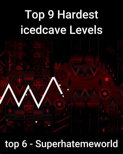 Top 9 HARDEST Icedcave LEVELS #geometrydash #gd #gaming #games #music #gameplay #electronicmusic