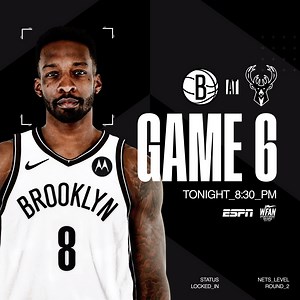 ROUND 2 ▪️ GAME 6 🕣 8:30PM ET 📺 NBA on ESPN 📻 WFAN Sports Radio | Brooklyn Nets