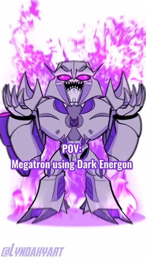 POV : Megatron Using The Dark Energon #transformers #transformersprime