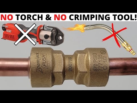 HVAC: ZOOMLOCK PUSH (Push To Connect Refrigerant Fittings Review/Installation) NO MORE BRAZING!
