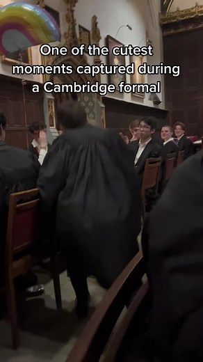 College Marriage Proposal at Cambridge Formal Event