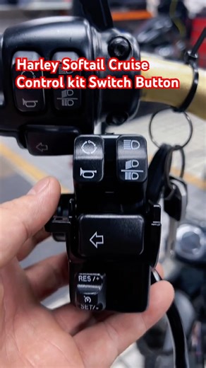 '16-'24 Harley Softail Cruise Control Kit Switch Button#harley #performance #clubstyle #harleyaudio