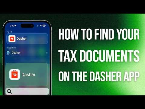 How To Find Your Tax Documents On The Dasher App: Easy Guide!