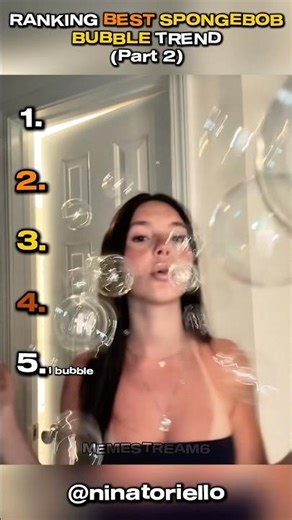 Ranking Best Spongebob Bubble Trend- Part 2