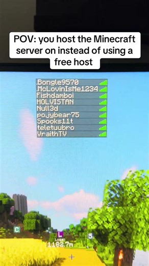 POV: you host the Minecraft server instead of using a free host #homelab #minecraft #server r
