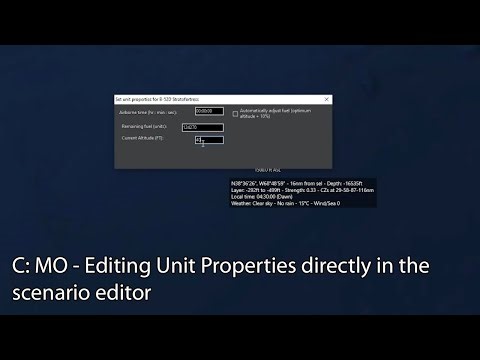 C: MO - Editing Unit Properties directly in the scenario editor
