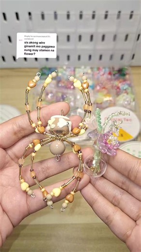 DIY Beaded Flower Using Copper Wire
