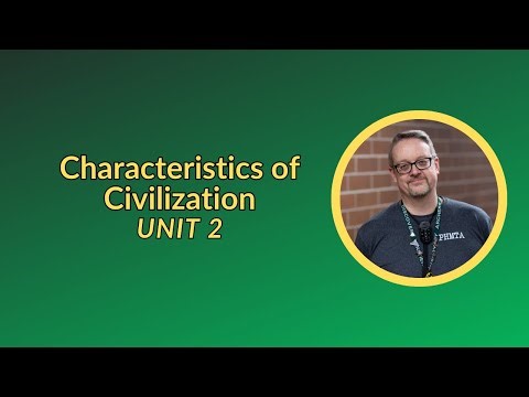 Unit 2 - Characteristics of Civilization Concept Map