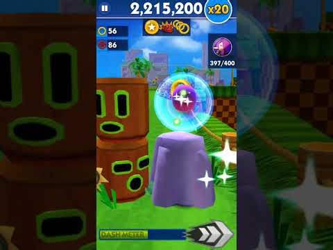 Sonic Dash | Raw - Hardlight - Runthrough first Run with Knuckles