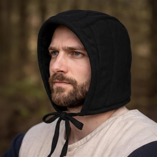 Medieval Quilted Arming Cap – Padded Helmet Liner With Tie Closure for LARP, HEMA - Etsy