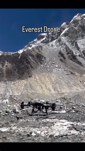 Mount Everest Nepal 🇳🇵 on Instagram: "Standing at Everest Base Camp, surrounded by ice, wind, and silence… something incredible happened. 🏔️ Instead of people struggling through the harsh terrain, a drone lifted off smoothly into the thin air—carrying up to 15kg of essential equipment straight to the camp. No long climbs. No dangerous detours. Just smart technology helping humans where nature is at its toughest. Watching that drone disappear against the mountains felt unreal. A small machine…