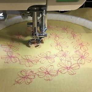 ランニングステッチ - Machine embroidery memo
